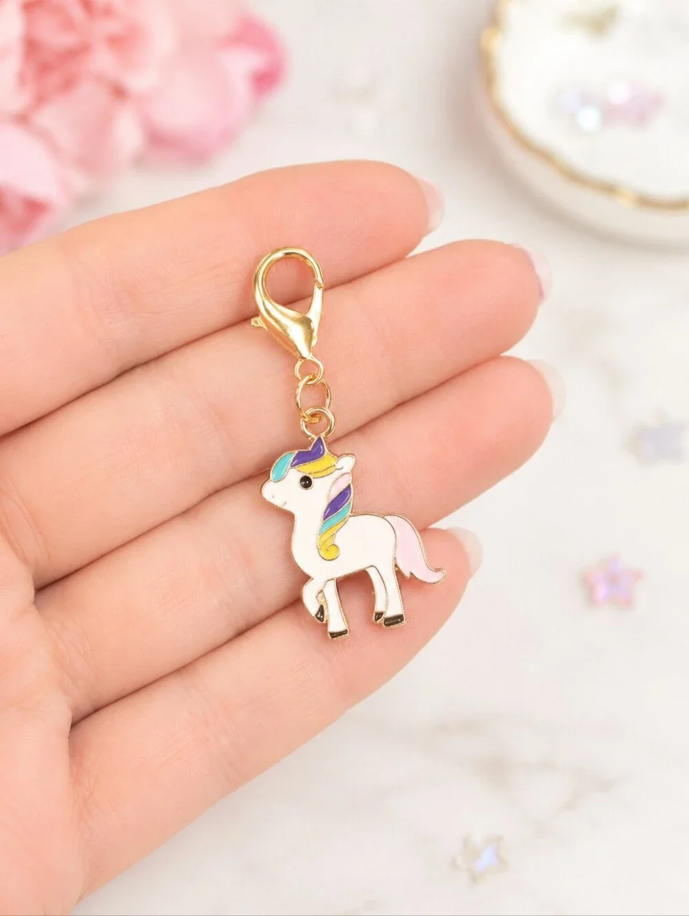 Sweet Pastel Unicorn Pocket Hug Charm 🦄⭐